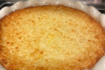 Crustless coconut pie