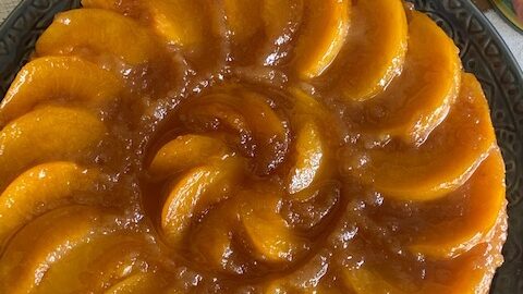 Easy Peach Upside Down Cake The Flour Diaries